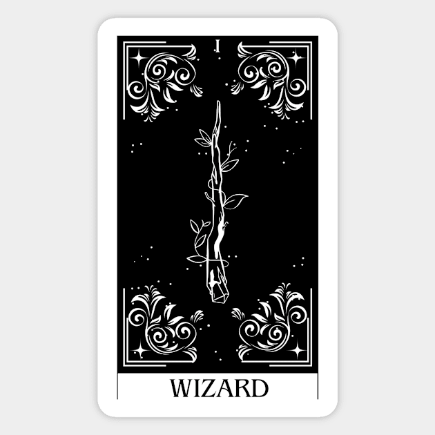 Wizard Tarot Card D&D Nat 20 Dungeons & Dragons Magnet by JaeSlaysDragons